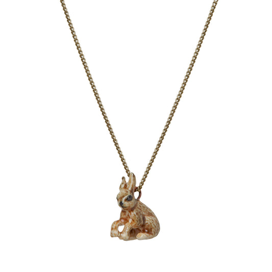 Tiny Sitting Hare Necklace