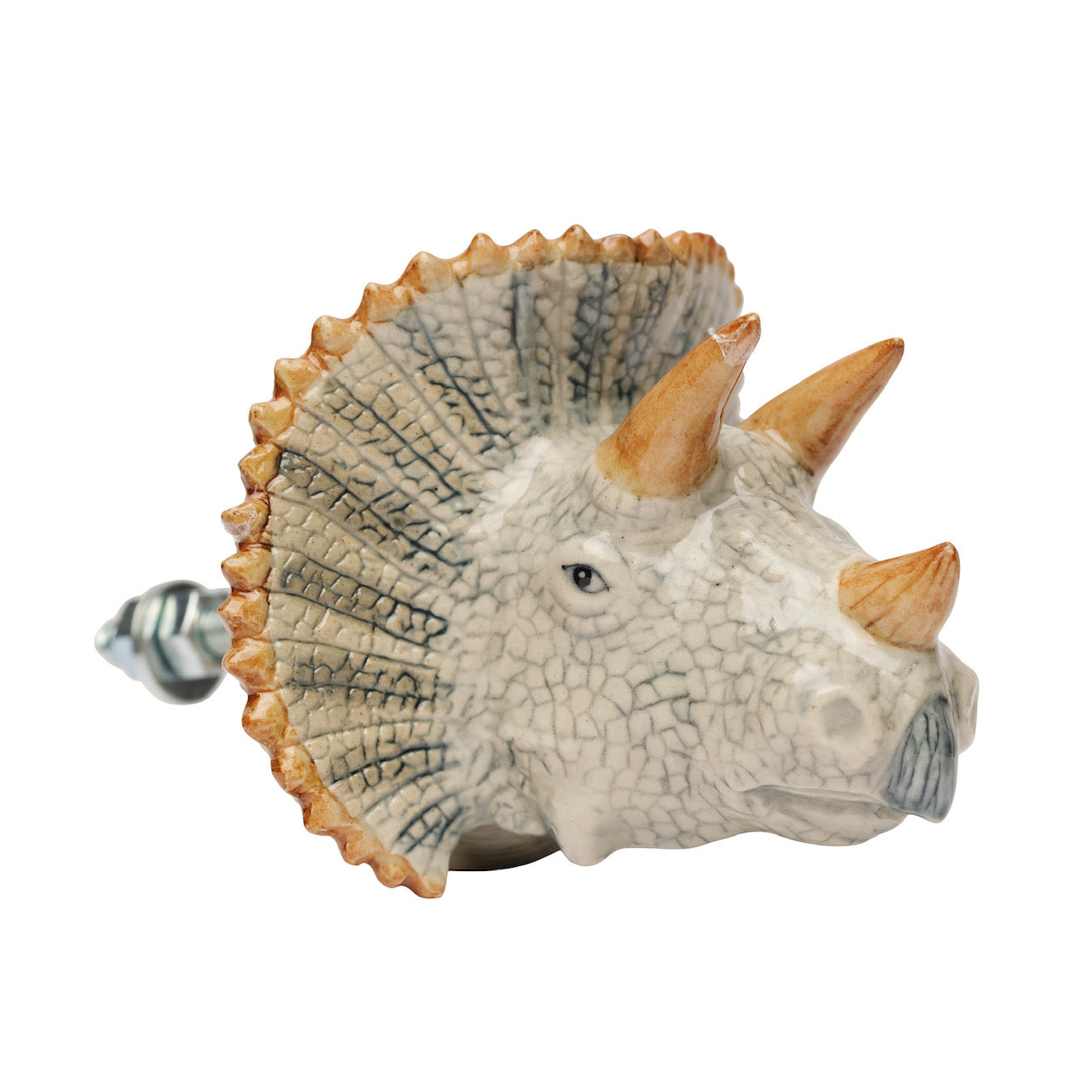 Poignée de porte Triceratops bleu pâle