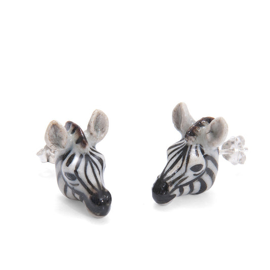 Boucles d'oreilles zèbre