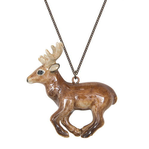 Running Stag Necklace