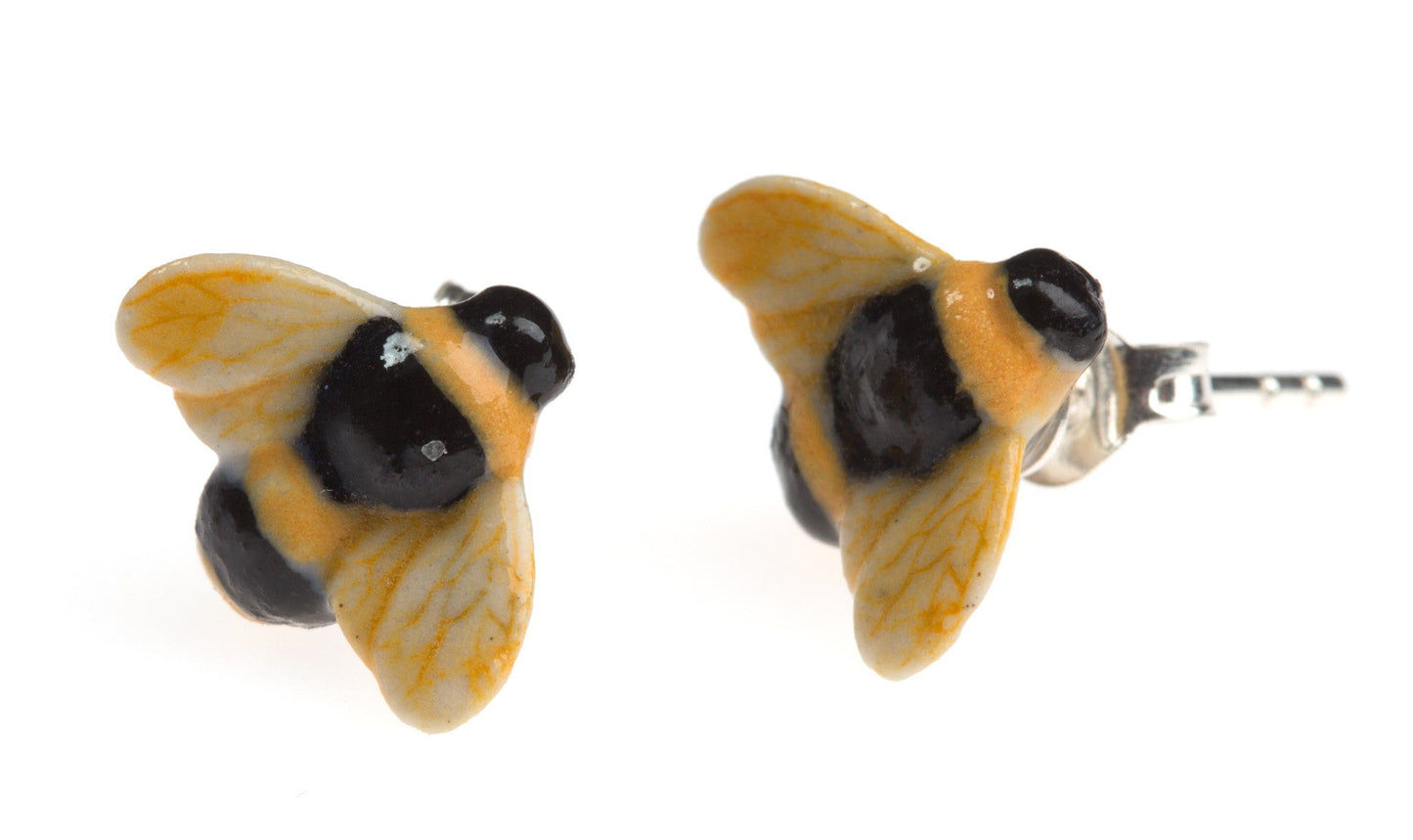 Boucles d'oreilles abeille