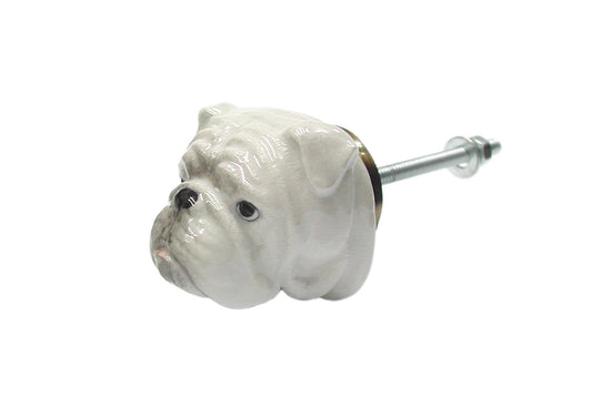 Poignée de porte tête de bouledogue