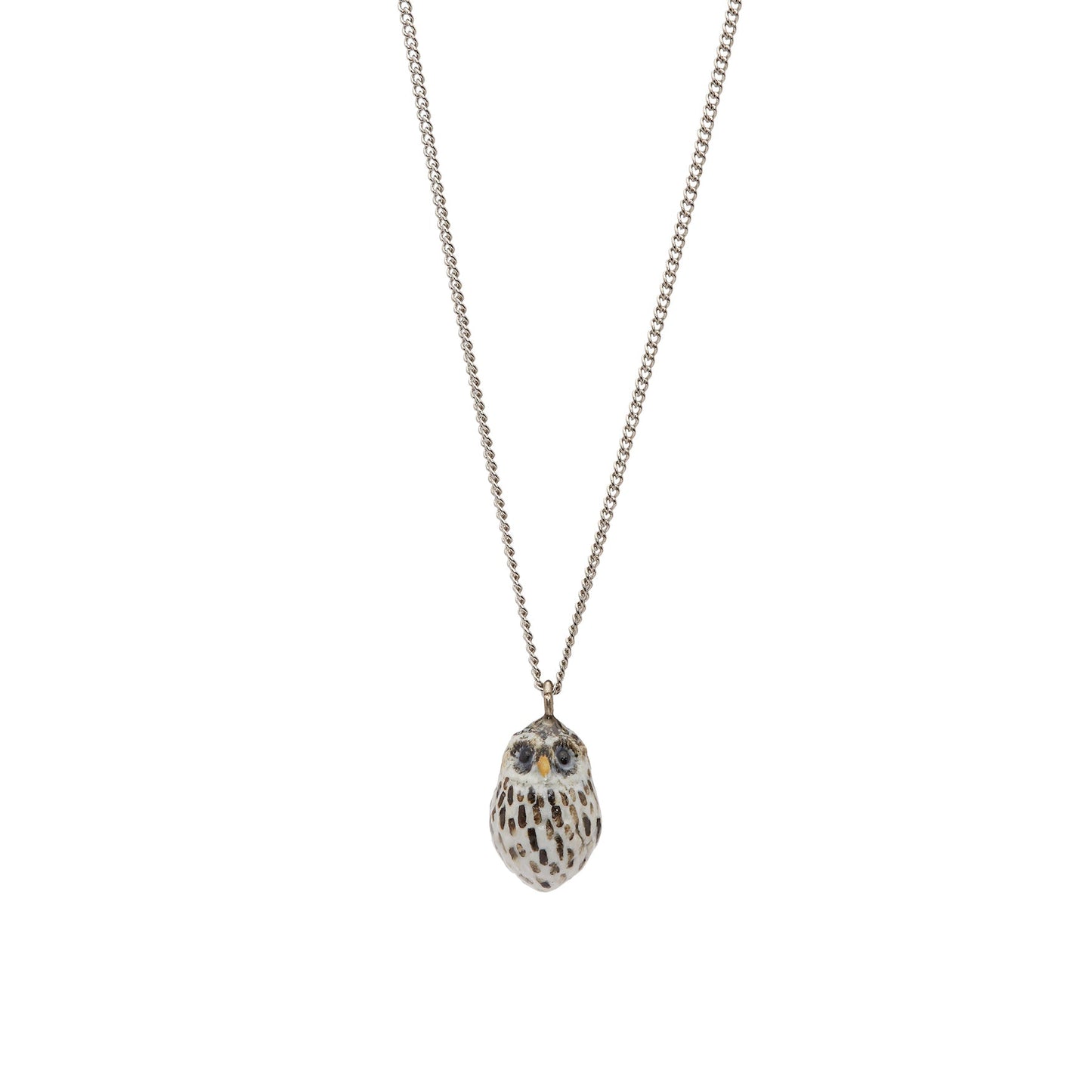 Collier petit hibou des neiges pour bébé