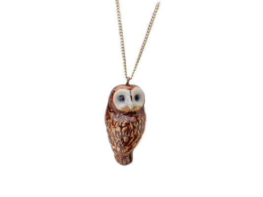 Collier Hibou Brun