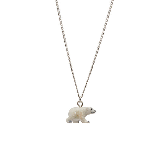 Collier petit ours polaire qui marche